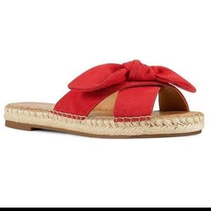 NWOB Sz 6 Nine West Bellah Red Slide Sandal